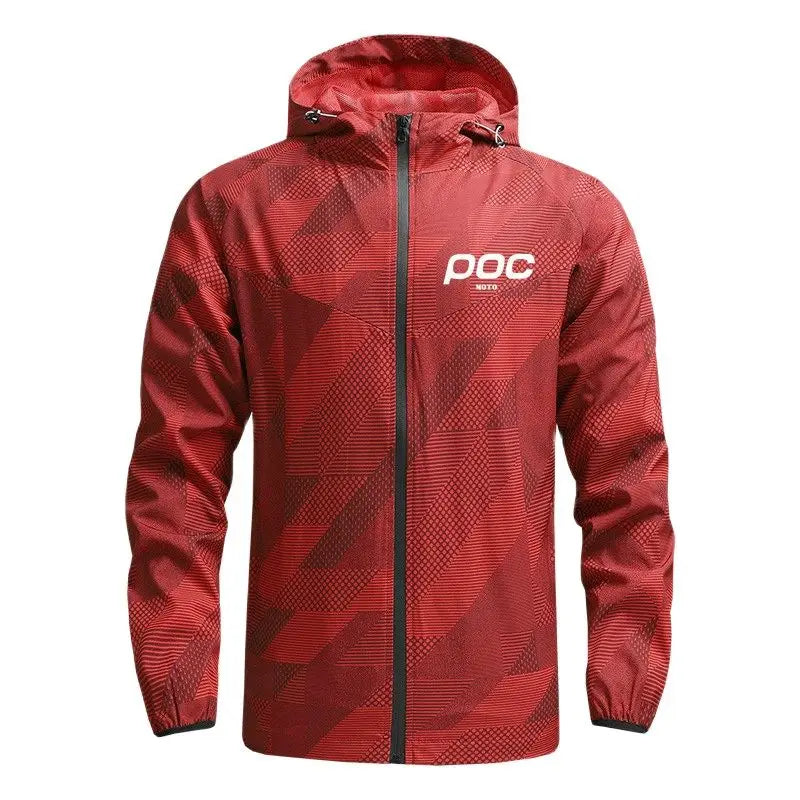 Windproof MTB Jacket Red Crank MTB